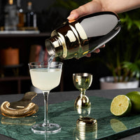 Art Deco Two-Toned Heavyweight Cocktail Shaker