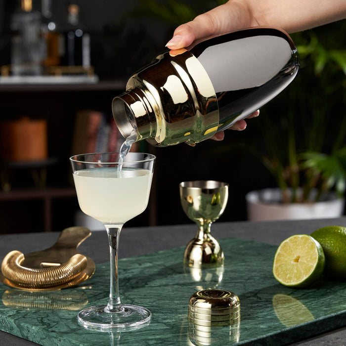 Art Deco Two-Toned Heavyweight Cocktail Shaker