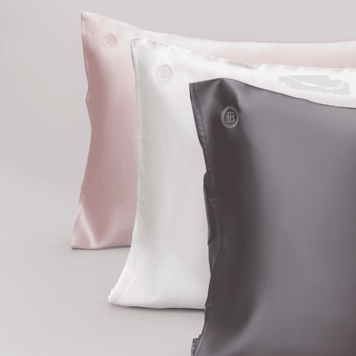Queen dark grey mulberry silk pillowcase
