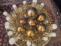 Hand Blown Glass Gold Ornamnet