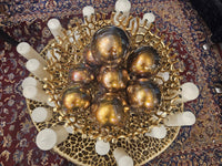 Hand Blown Glass Gold Ornamnet