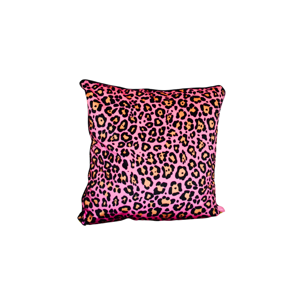 Velvet Pink Leopard Pillow