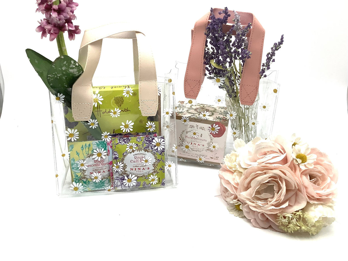 Tea Party Gift Bag with Handle. Pretty Shower Party Favors