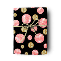 Disco Ball Double Sided Gift Wrap Rolled Sheets