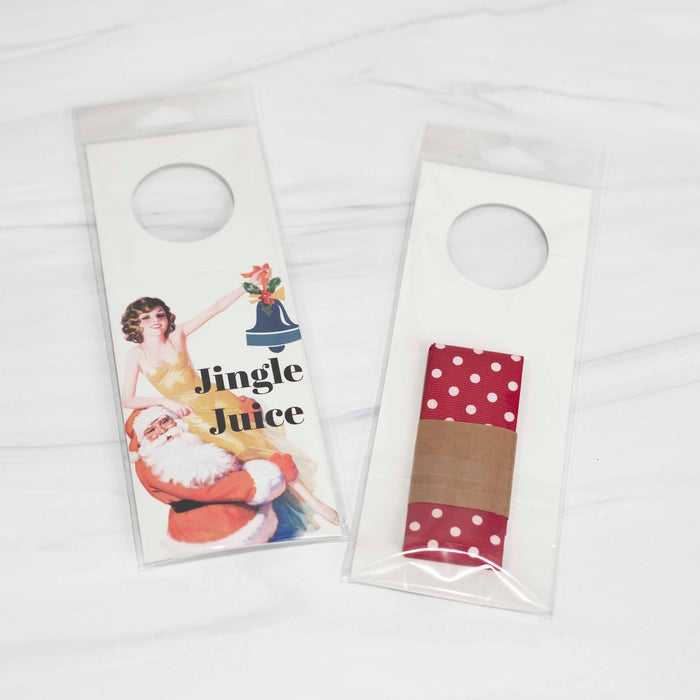 Jingle Juice Christmas Holiday Paper Wine Tag