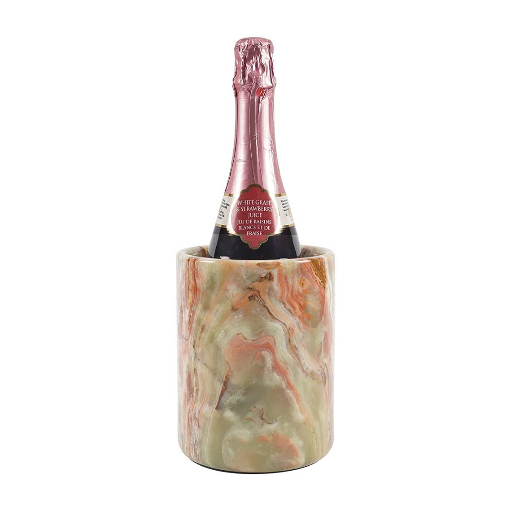 NEW Premium Marble Wine Chiller - Elegant Champagne Cooler: Black