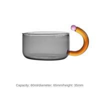 Contrasting Color Heat Resistant Glass Teapot and Cups: Pink Kettle