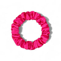 Silk Mini Scrunchie - Fuchsia