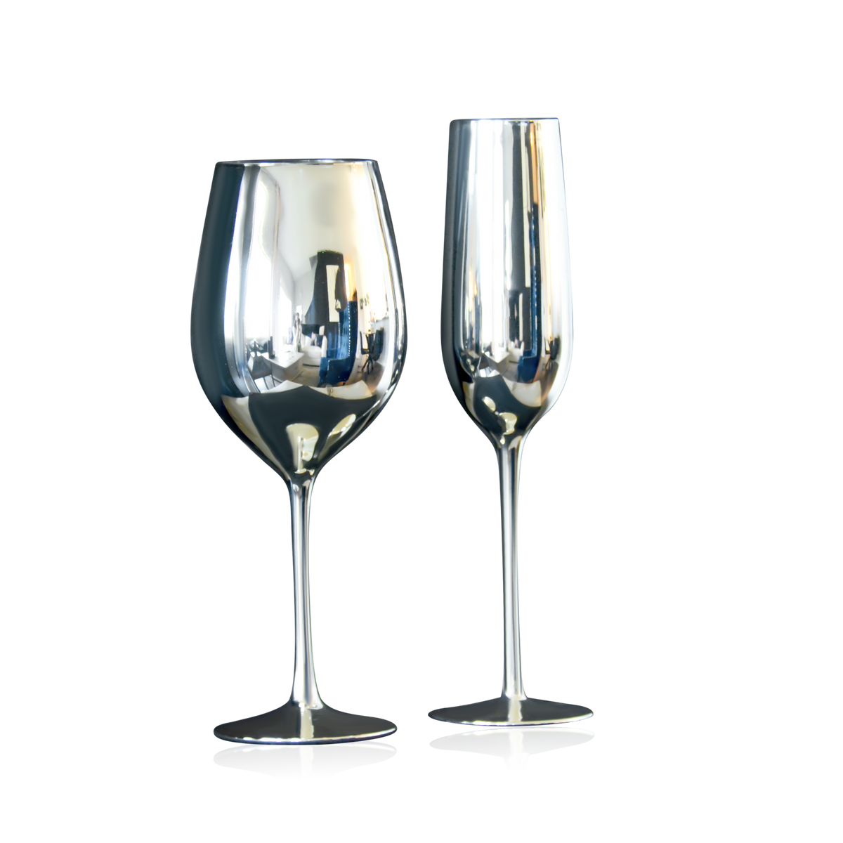 Champagne Glass Silver