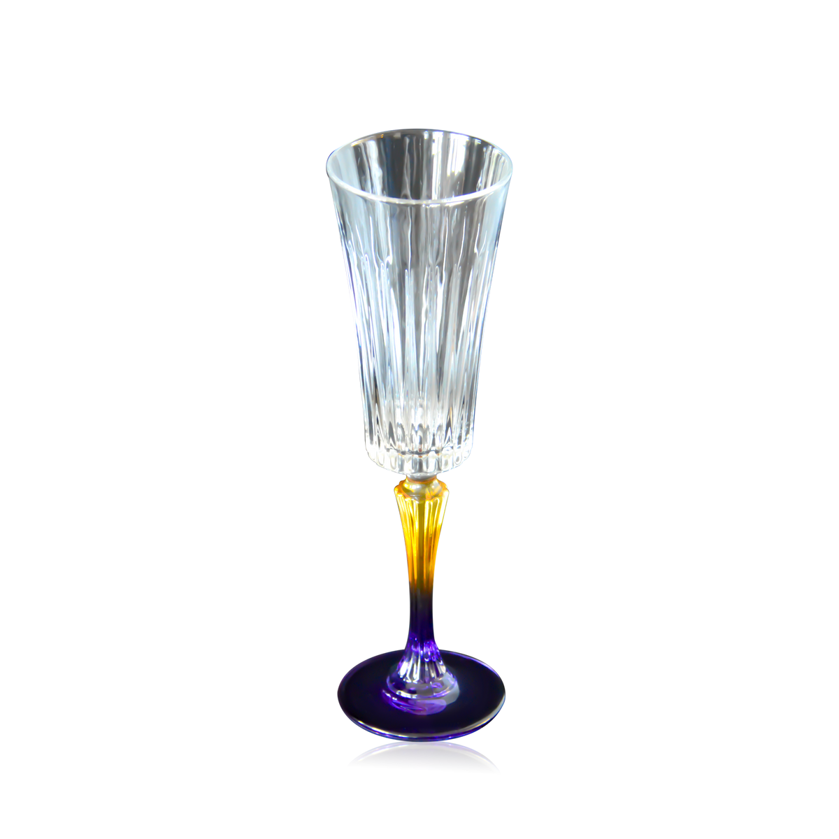 Champagne Glass Purple Copper