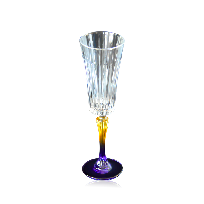 Champagne Glass Purple Copper