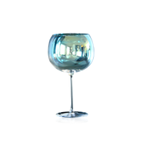 Red Wine Goblets Crystal Iridescent