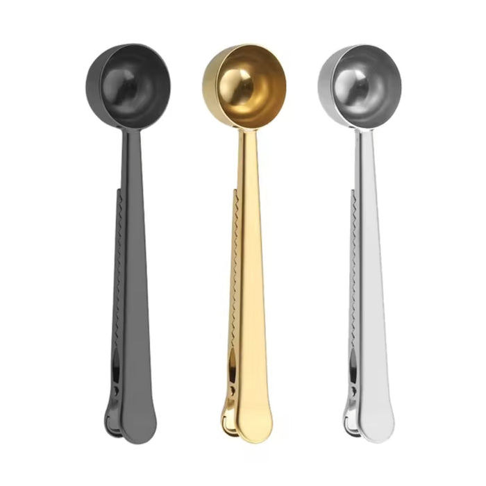 2-in-1 gold coffee spoon