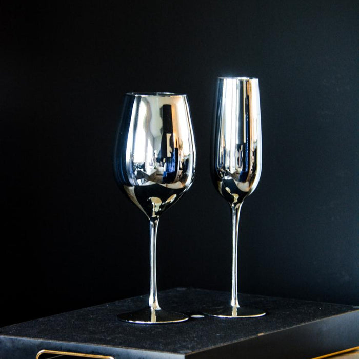 Champagne Glass Silver
