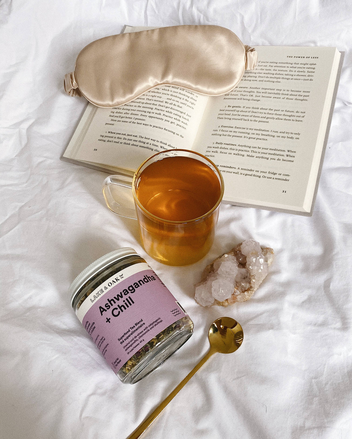 Ashwagandha + Chill - Superfood Tea Blend: Retail Glass Jar
