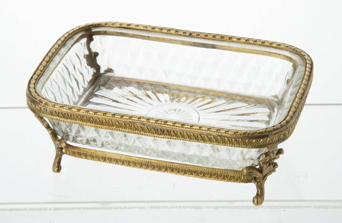A92035:Rectangular soap dish in metal frame