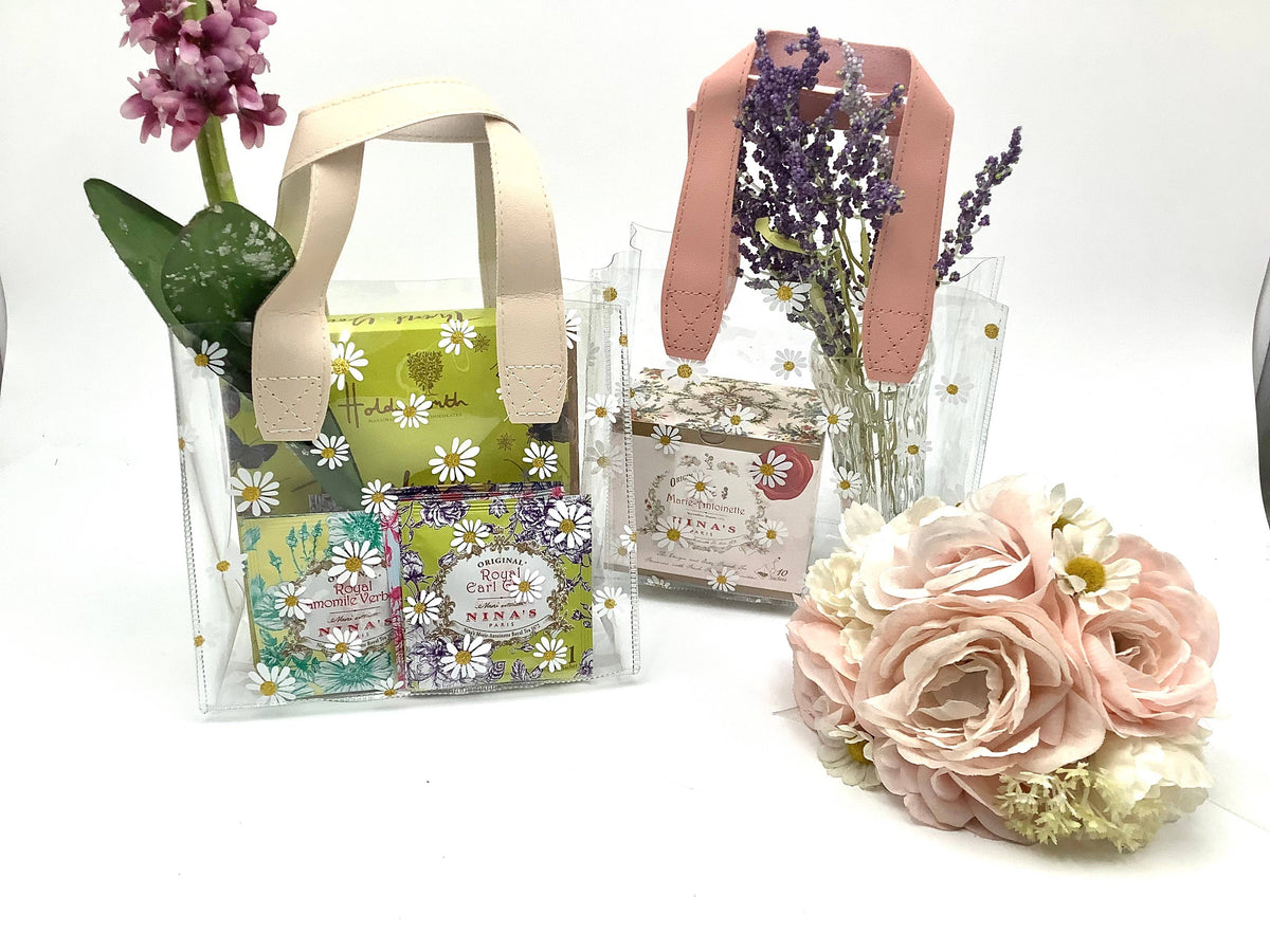 Tea Party Gift Bag with Handle. Pretty Shower Party Favors