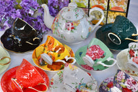 Mismatched Fiesta Teacups Catering, Event Planner Restaurant