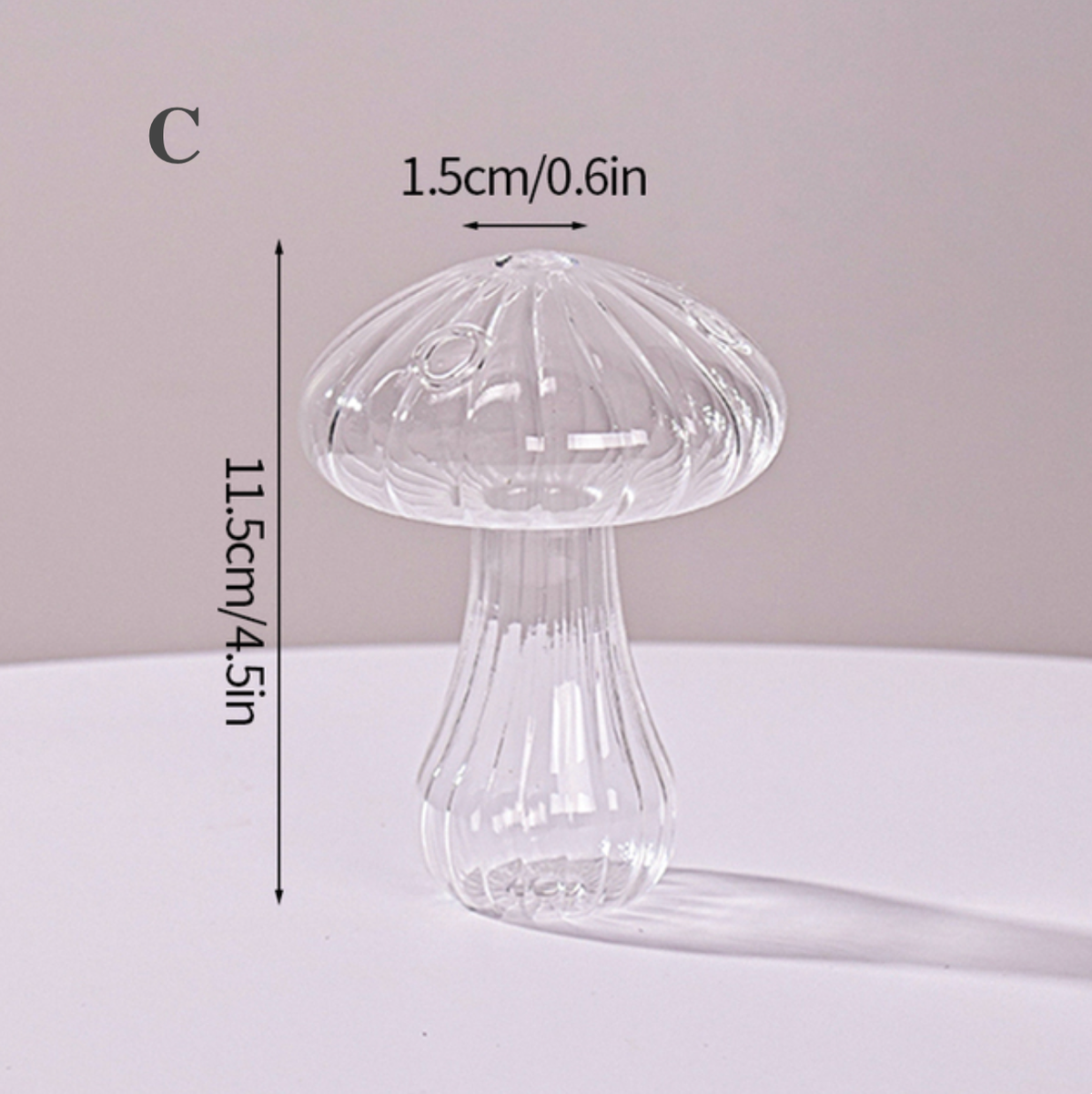 Mini Creative Glass Mushroom Bud Vase: A